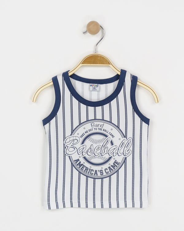 Picture of B31306- BOYS SLEEVELESS TOP IN COTTON (6M-3/4 YEARS )